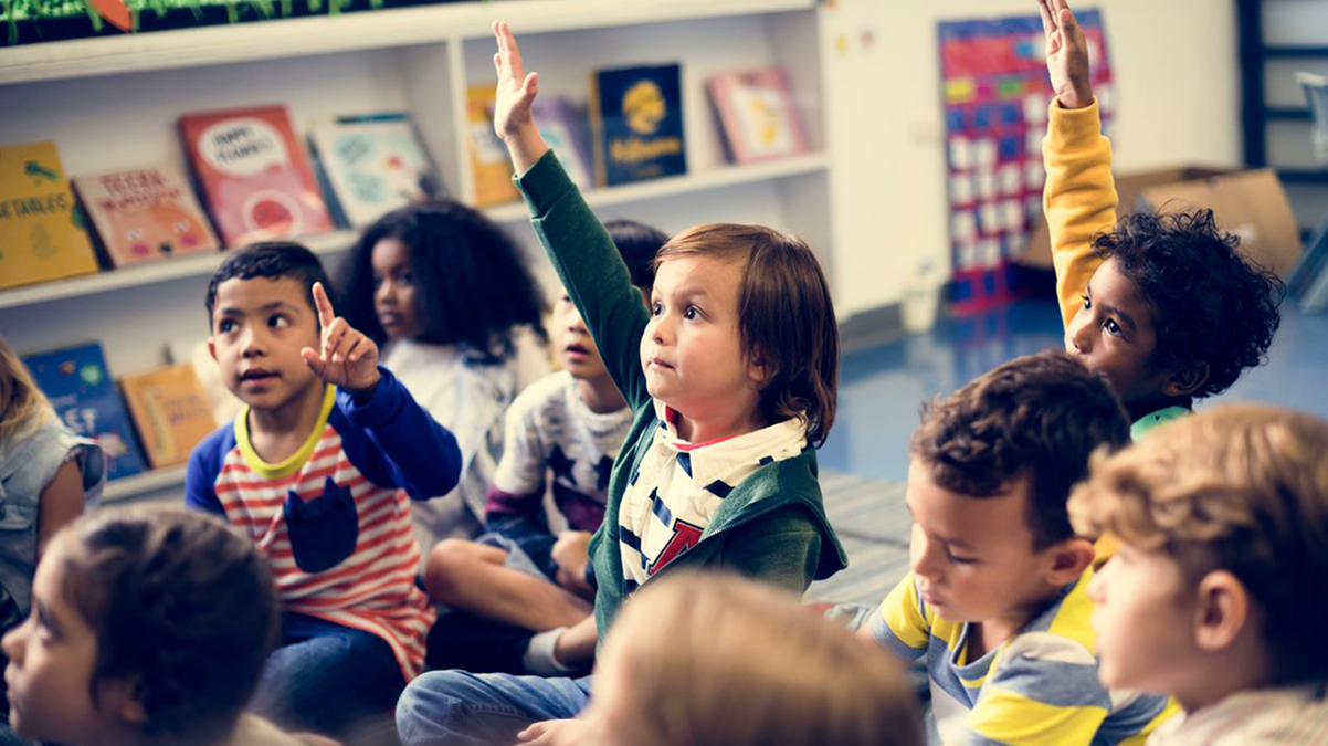 Children in a classroom